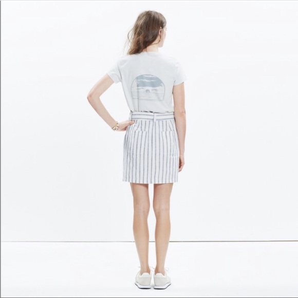 Madewell Portside Skirt in Ikat Stripe Size 2 - Picture 3 of 6